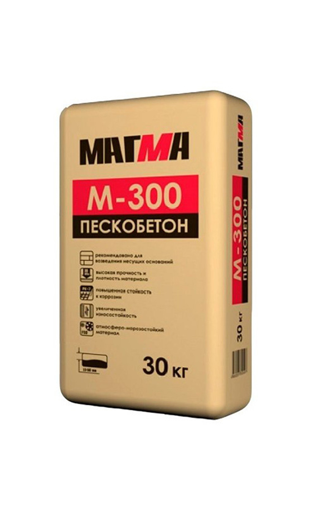 Пескобетон М-300 /30кг  //49меш/пал