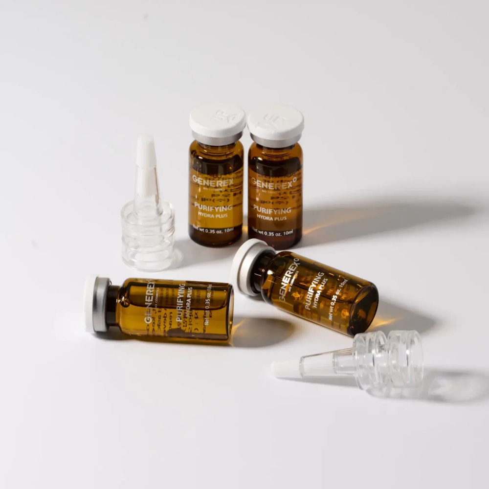 GENEREX Очищающая успокаивающая ампула с антиполлюшн функцией PURIFYING SOLUTION AMPOULE Hydra Plus 10мл x 4