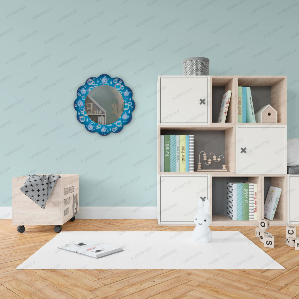 Зеркало фигурное Капельки 134