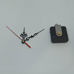 `Часовой механизм, шток 12 мм, со стрелками №15