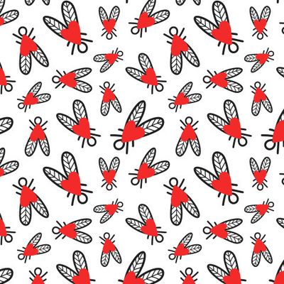 Паттерн с мухами