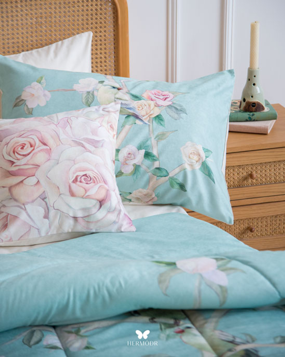 Комплект постельного белья двуспальный Hayat Hermodr 8 предметов 130220272 Иран