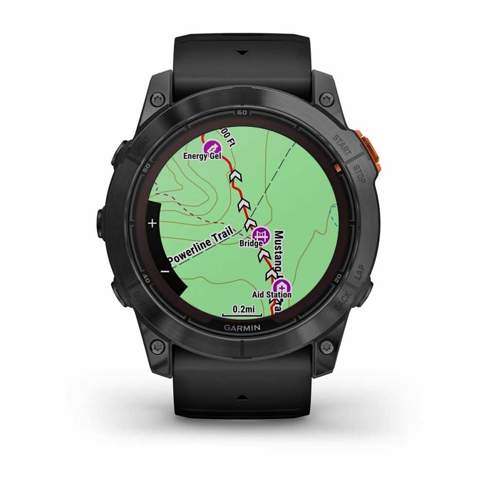 Смарт часы Garmin Fenix 7X Pro Solar Edition серый корпус c черным ремешком