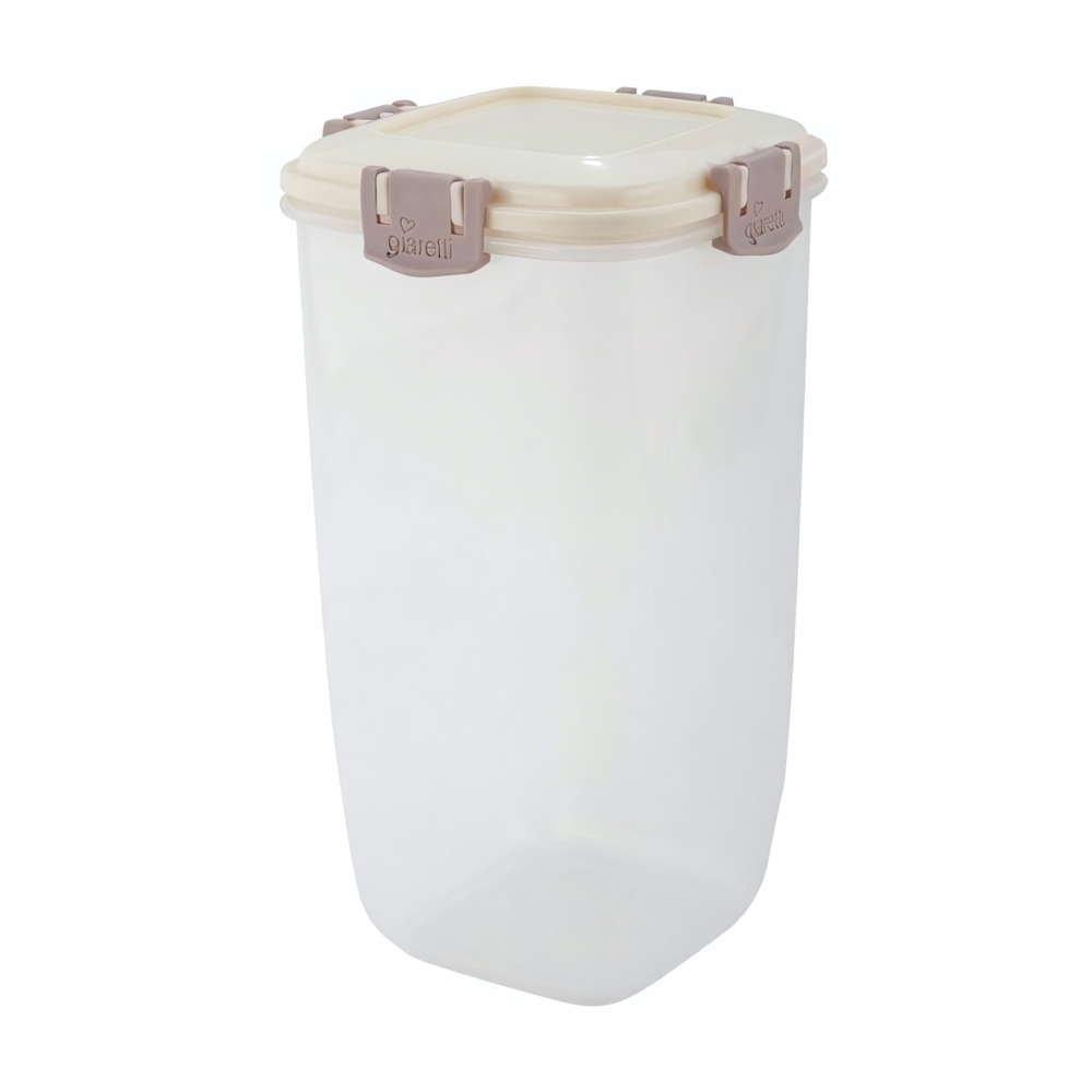 Контейнер для продуктов Barberry квадратный 1,7л сливочный крем