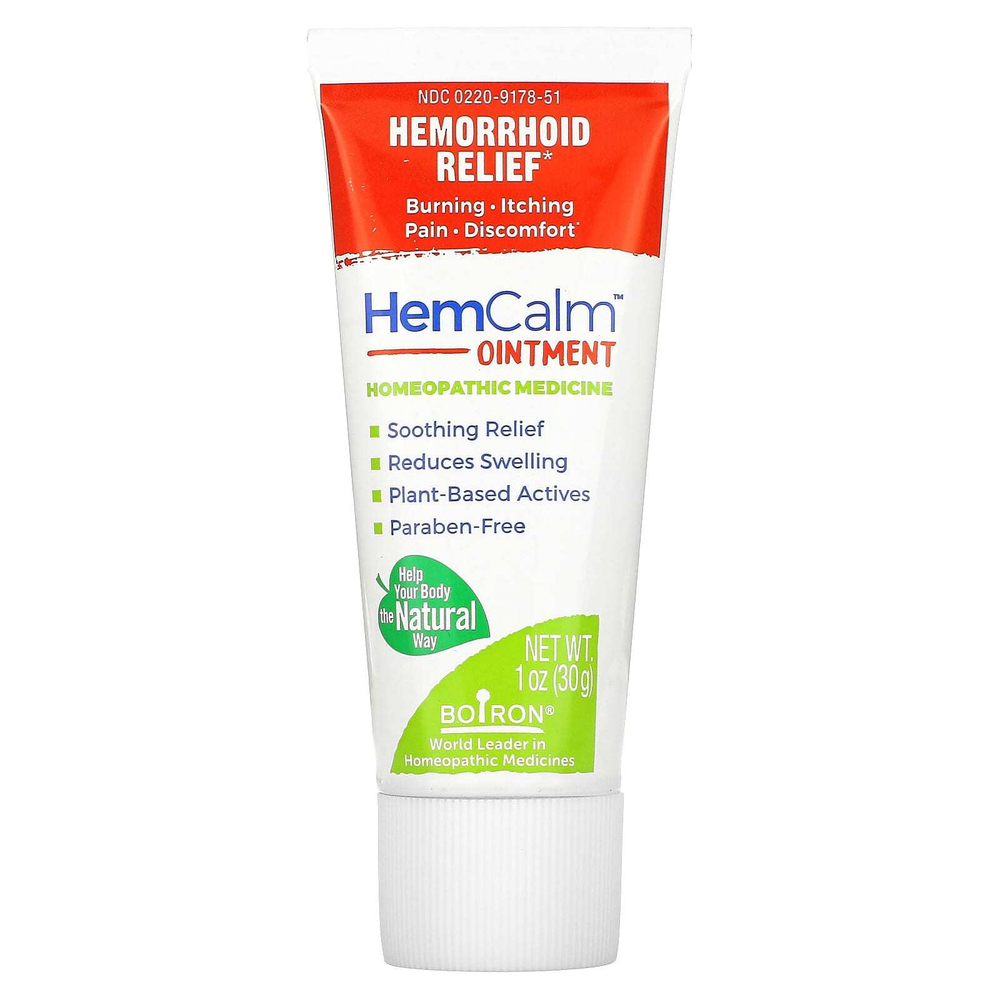 Boiron, HemCalm™, мазь от геморроя, 30 г (1 унция)