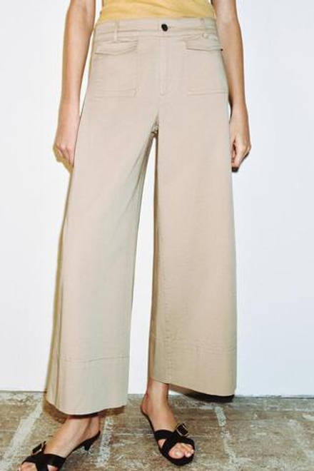 ZARA ДЖИНСОВЫЕ КЮЛОТЫ Z1975, СВЕТЛЫЙ ЖЕЛТО-КОРИЧНЕВЫЙ