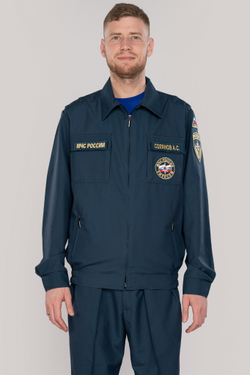 Костюм летний мужской МЧС (Патруль-240, серо-синий)