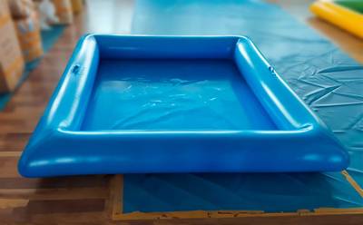 Квадратный надувной бассейн «Голубой», 2*2*0,3 м.