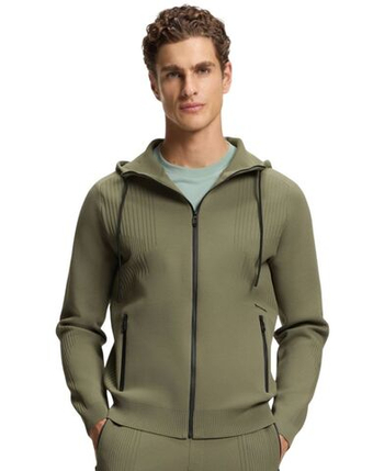 Мужская теннисная кофта BOSS Active Push - dark beige