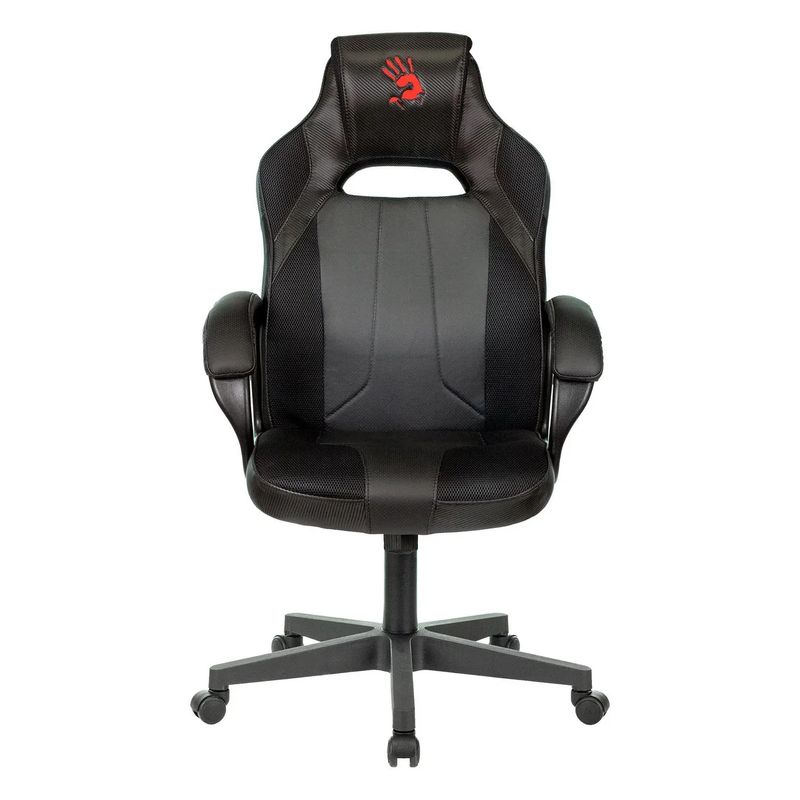 Кресло A4Tech экокожа, ткань черный 82x35x67GC-200