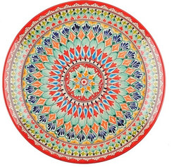 Ляган Риштан 38 см красный Мехроб