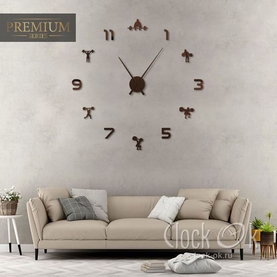 Настенные 3D часы Gym