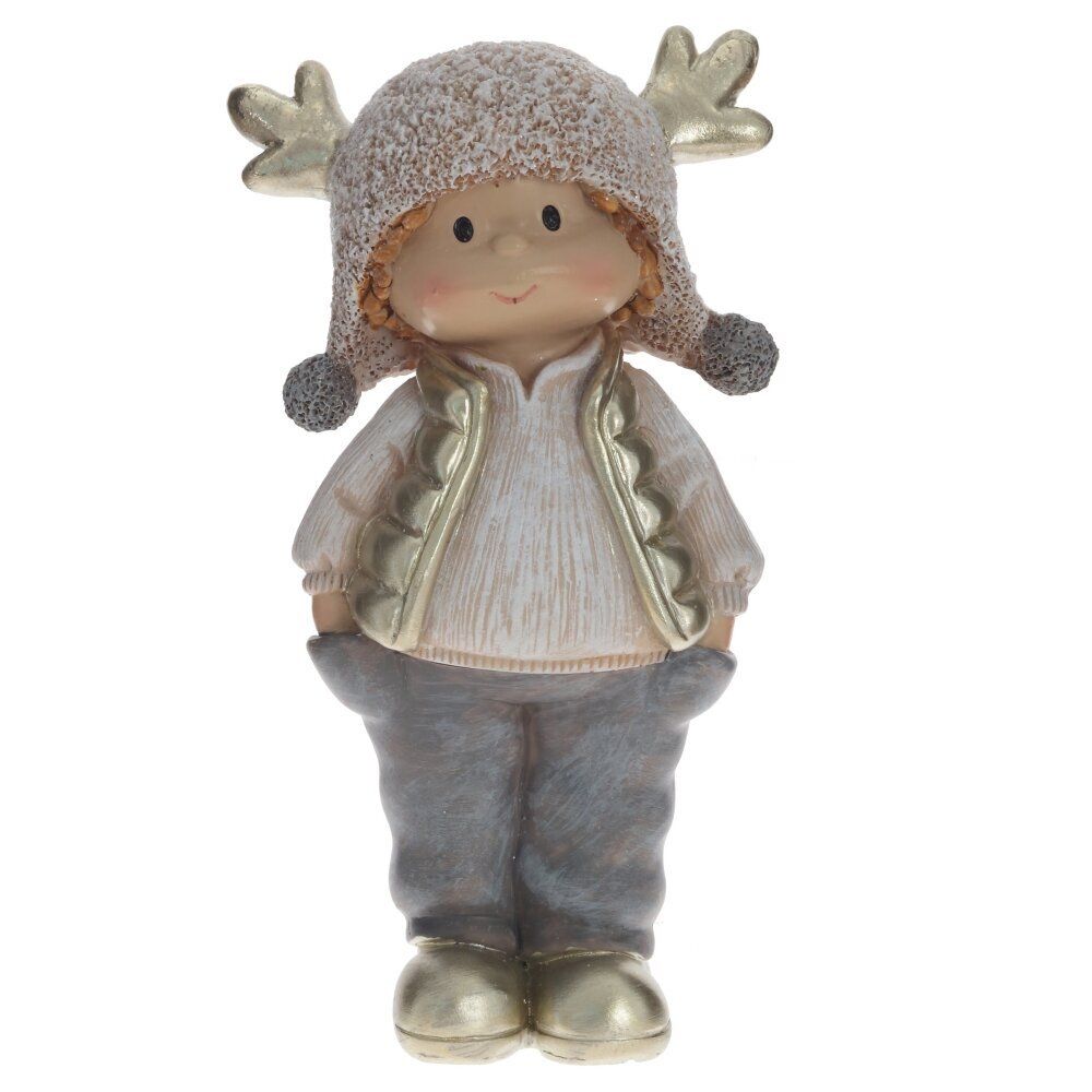 GAEM Фигурка декоративная "Мальчик/Девочка", L7,5 W5 H13 см, 2в.