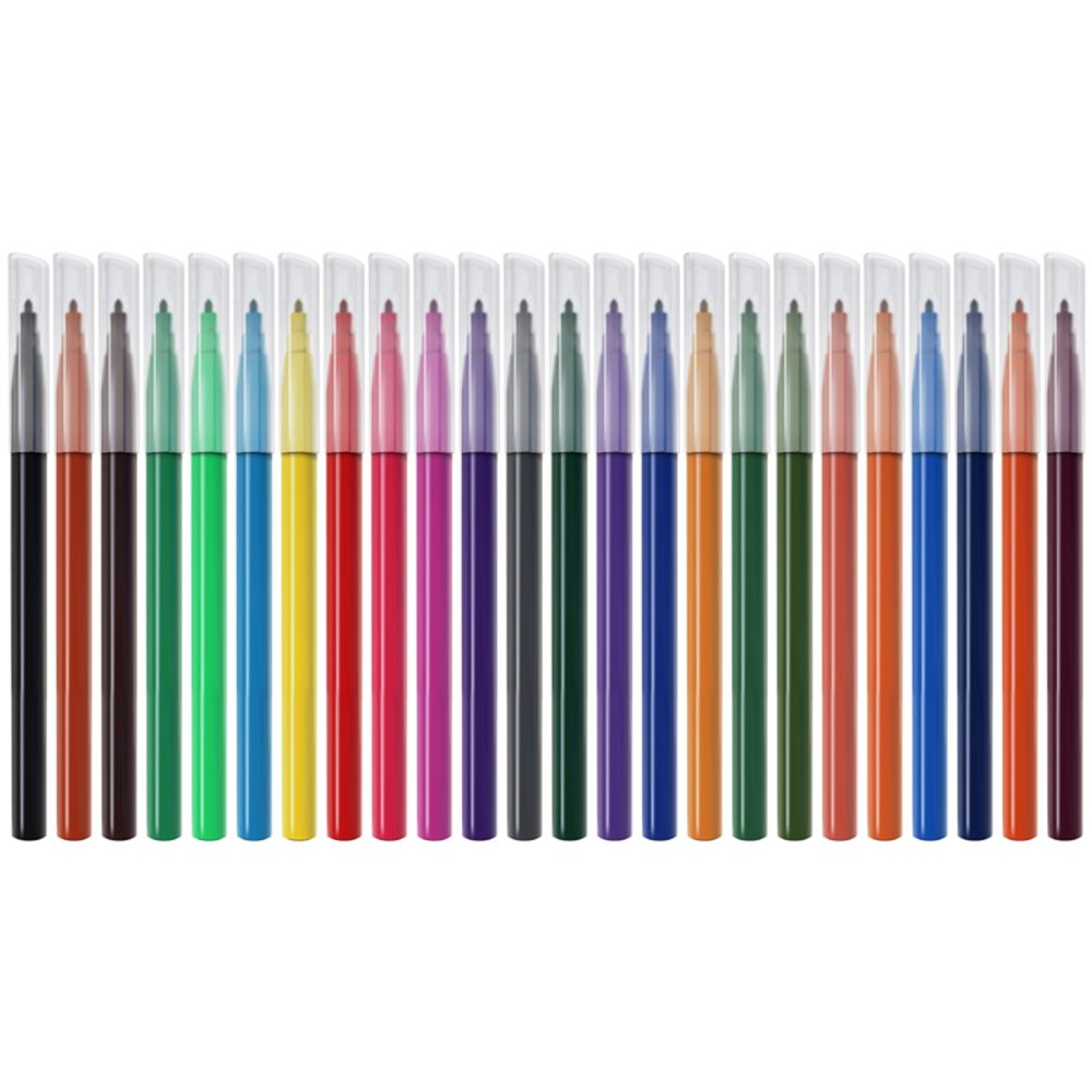 Фломастеры 24 цветов Berlingo Замки, картонная упаковка