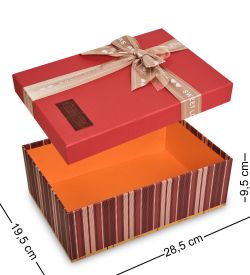 WG-76/2-A Коробка подарочная «Прямоугольник» цв.красный
