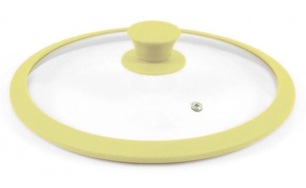 Крышка стеклянная ТимА с силиконовым ободом 22см