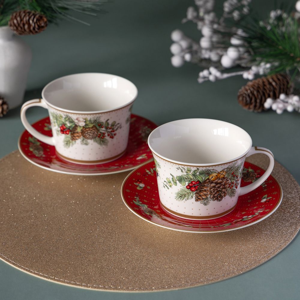 ЧАЙНЫЙ НАБОР LEFARD "CELEBRATION" НА 2 ПЕР. 4 ПР. 250 МЛ (КОР=12НАБ.)