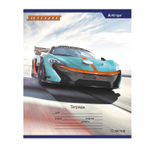 Тетрадь 12л., линия, Alingar, скрепка, блок офсет, 100% белизна, мелованный картон (стандарт), "Off road"