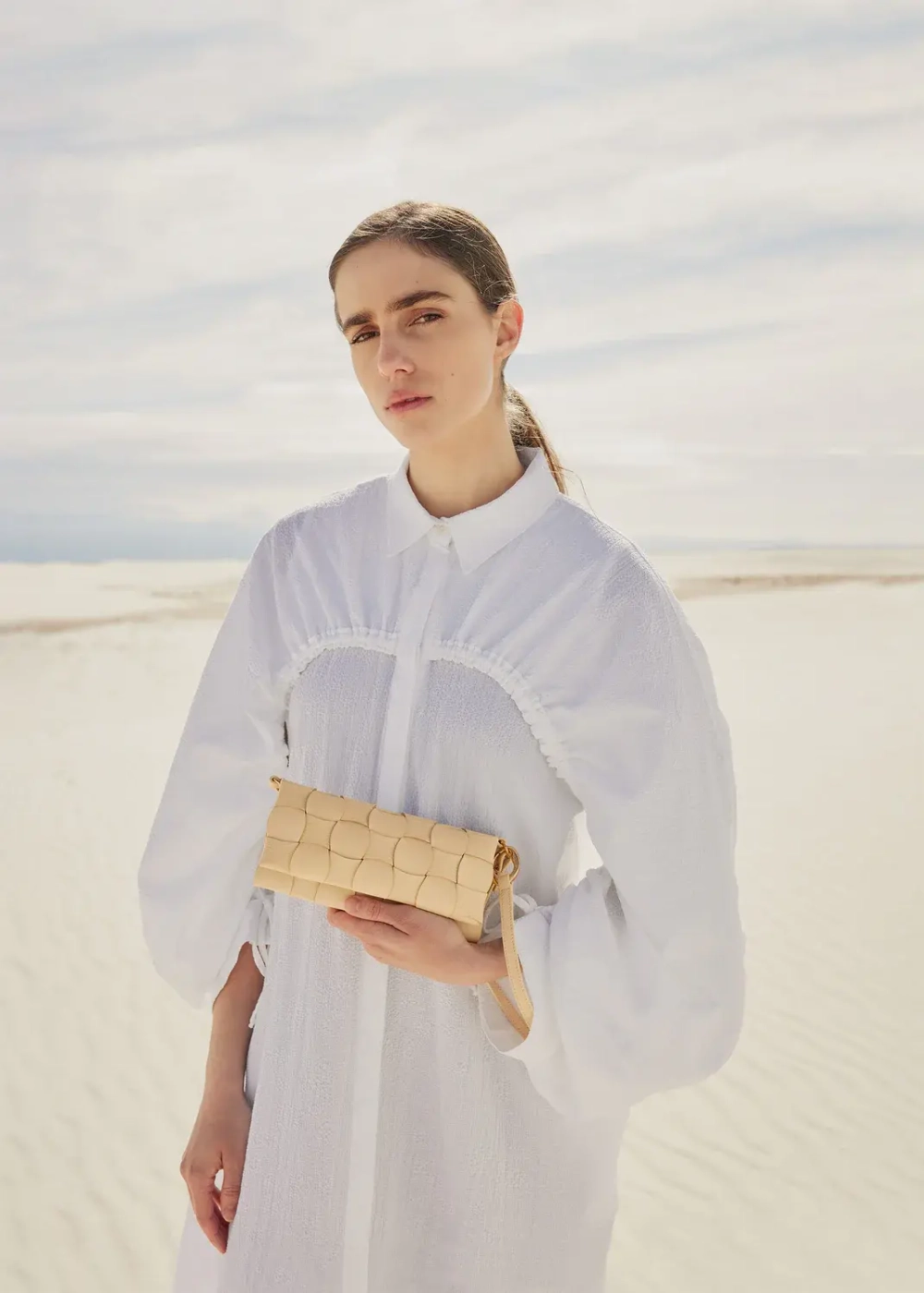 POLENE СУМКА NEITI, СВЕТЛО-ЖЕЛТЫЙ