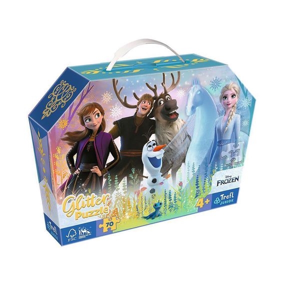 Puzzle &quot;70 glitter in a box&quot; - Magical friendship / Disney Frozen