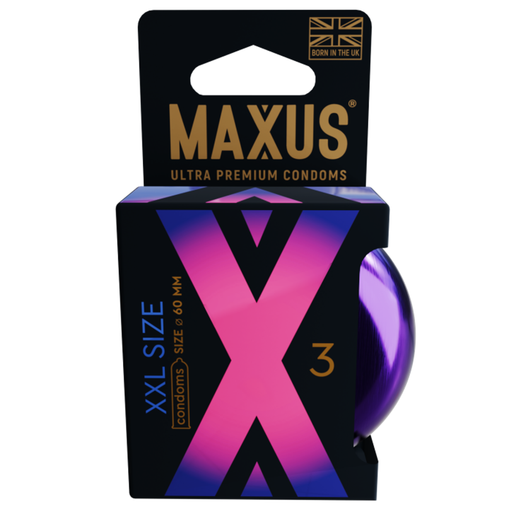 Презервативы MAXUS XXL, с увеличенным размером, 3 шт