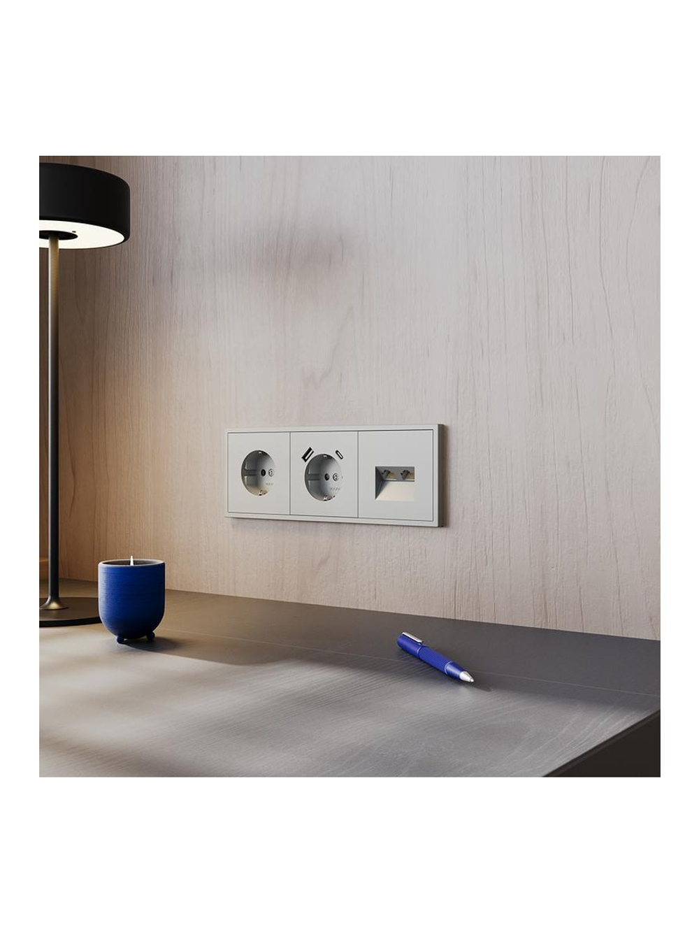Розетка 1-м СП S70 16А с USB A+С с заземл. защ. шторки механизм сталь Voltum VLS040505