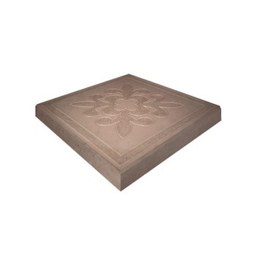 Плитка тротуарная Краковская коричневая 300x300х30 мм