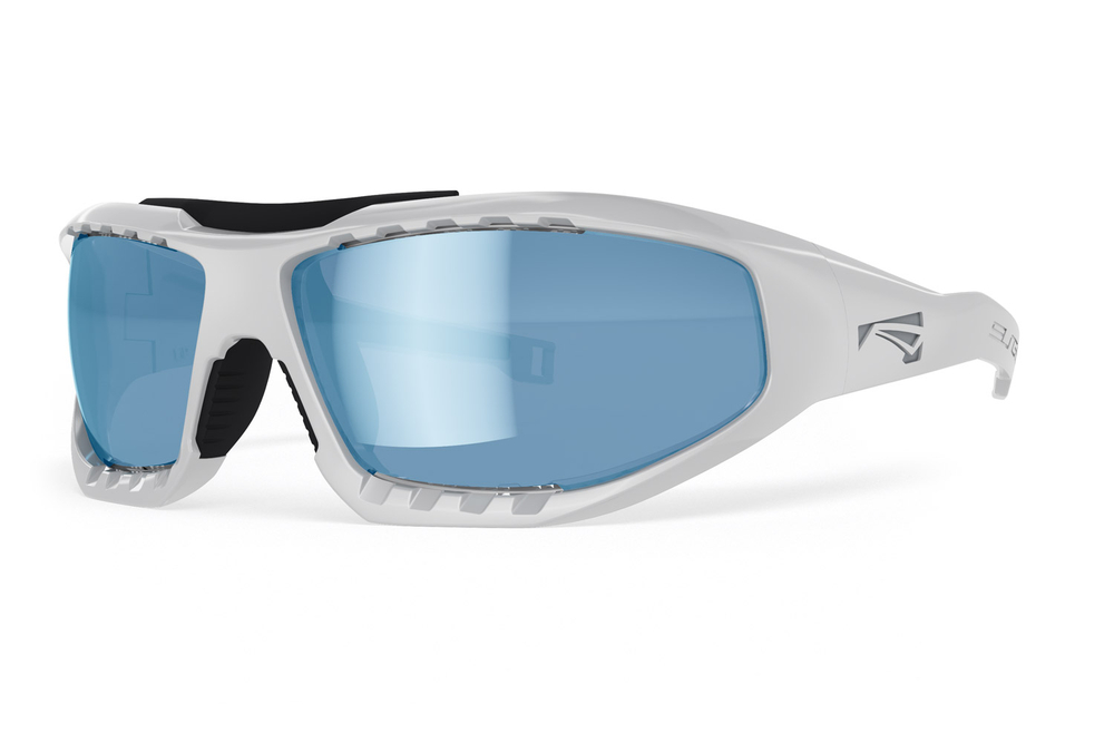 Спортивные очки LiP Surge Aero / Stone White - Black / PC Polarized / Vivide Ice Blue