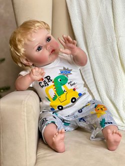 Кукла Реборн мягконабивная 60см в пакете (FA-277)