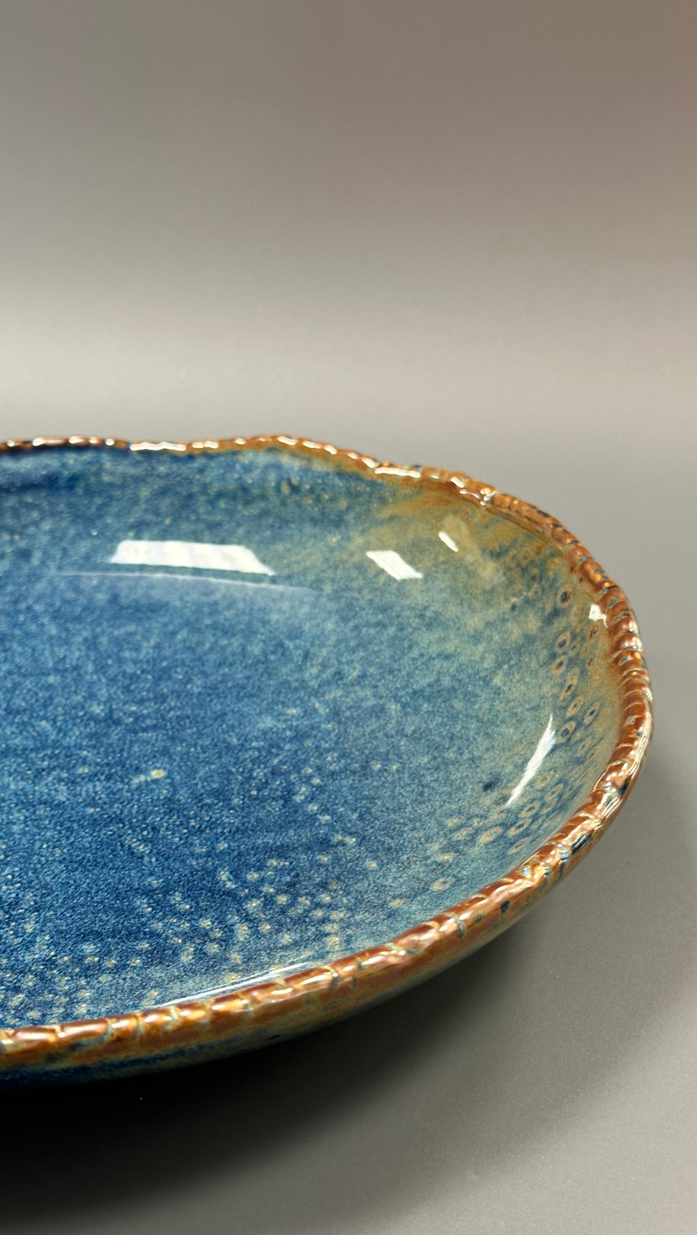 Тарелка,блюдо 25*5,3 см,фарфор,серия "Aqua Blue" P.L.