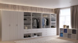 Стеллаж Париж, 8 секций серый