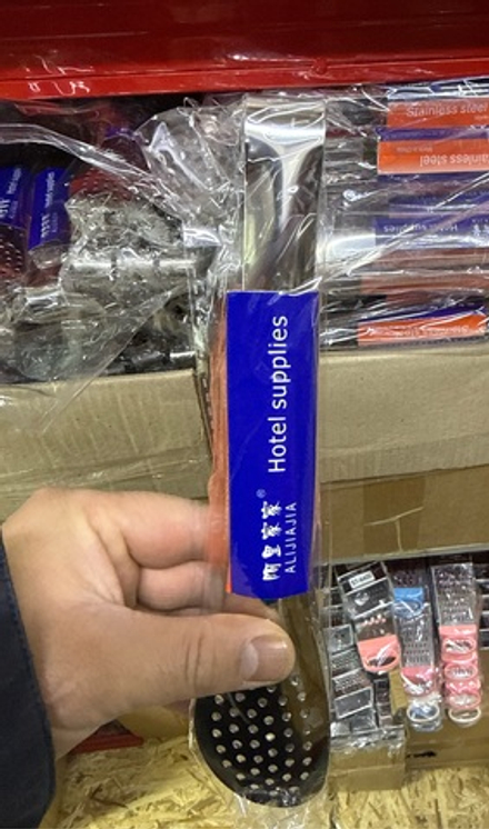 Щипцы кухонные с красной ручкой маленькие