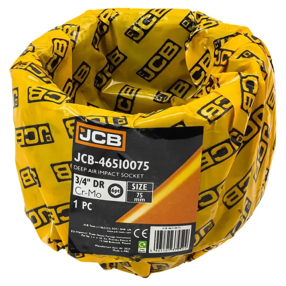 Головка ударная глубокая 3/4'', 75мм (6гр.) JCB JCB-46510075