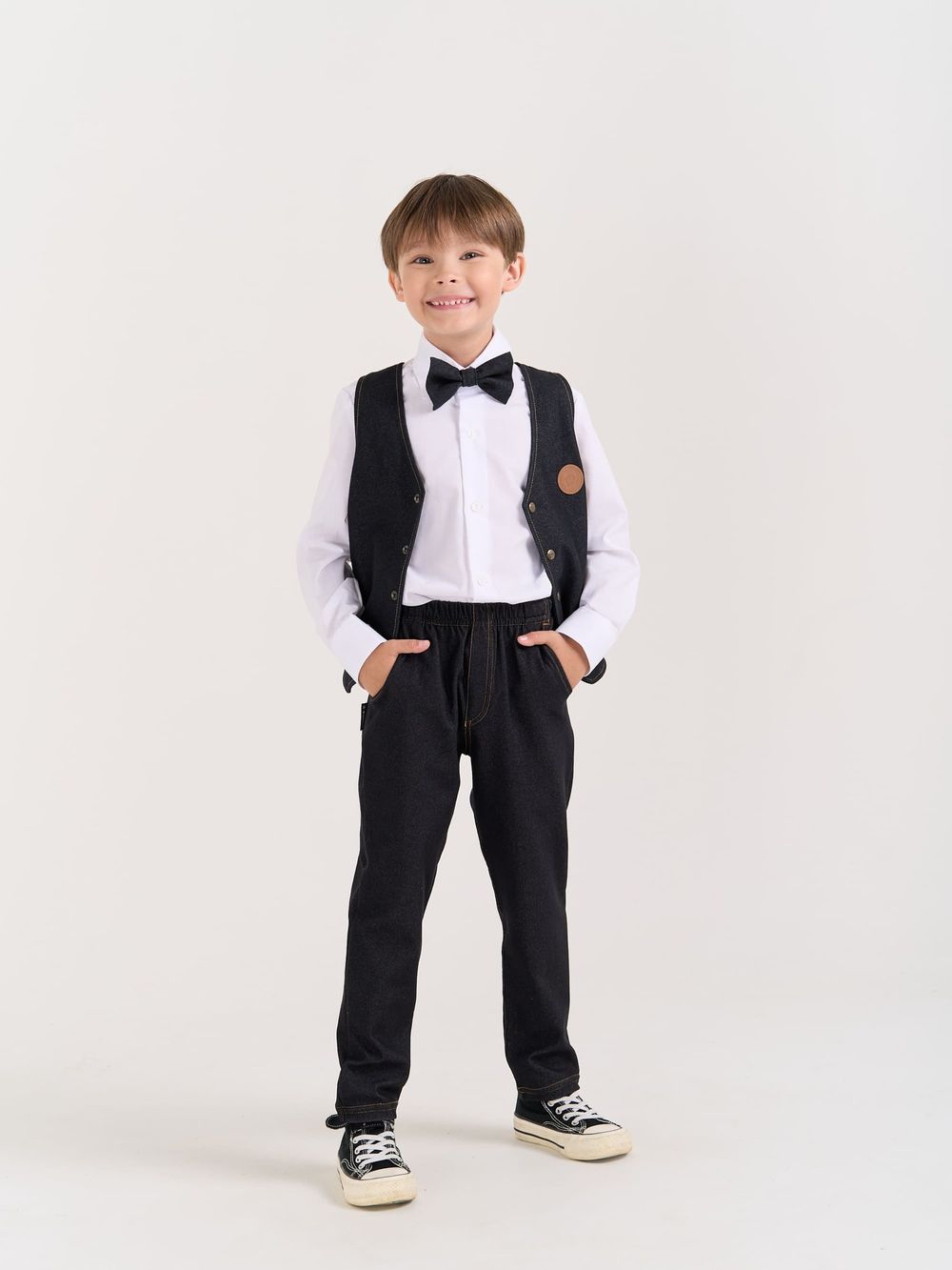 Галстук-бабочка "Графит"