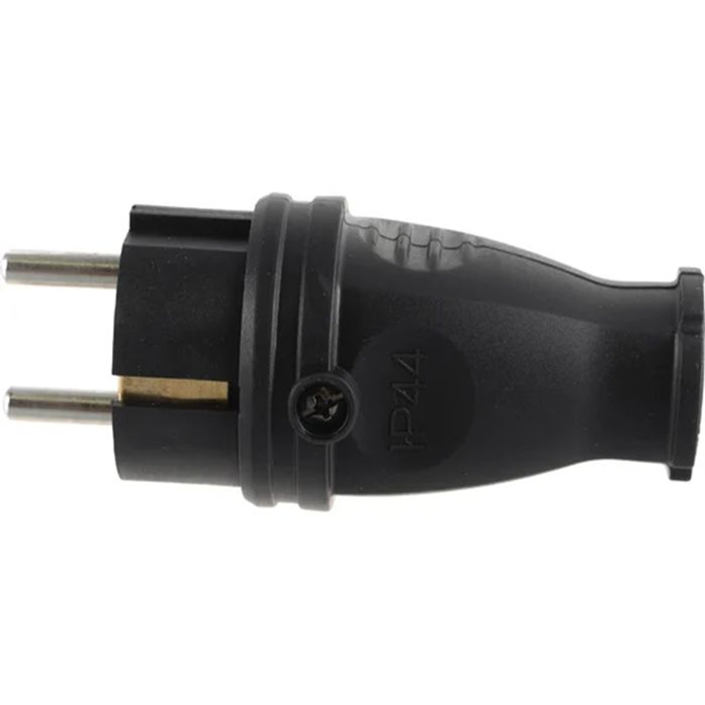 Вилка прямая каучук 2P+PE 1x16А 220-240V IP44 SBE-16-P07-R SmartBuy