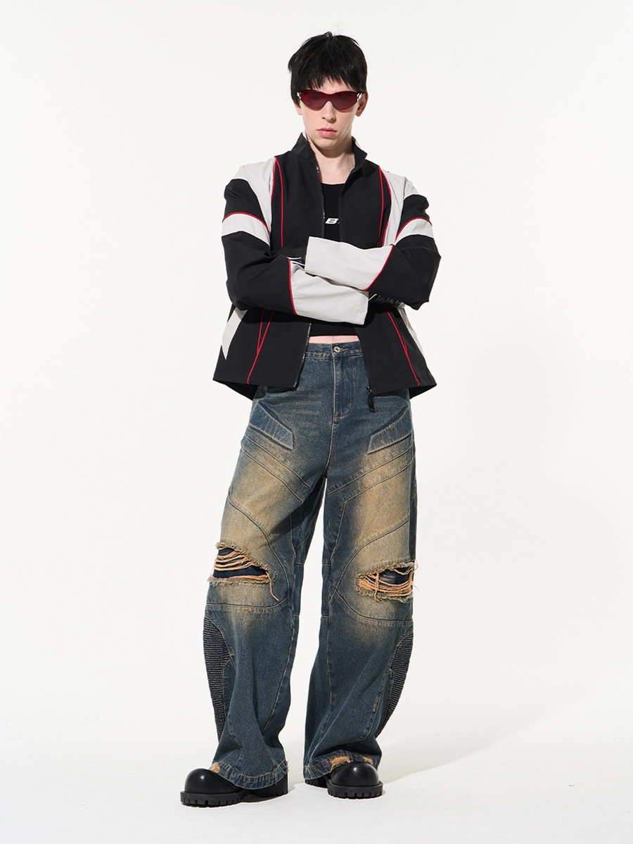 Джинсы BLIND "Aged Effect" Distressed Jeans