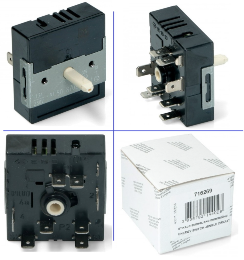 Ego 50.77021.001 Регулятор мощности конфорки Gorenje - 156003, 5077021001, 716269