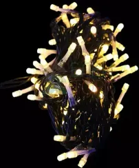 Комплект гирлянд на деревья 60 м., 3 луча по 20 м, 24V, 600 теплых белых LED ламп, черный ПВХ, LTC (KDD600-11-1WW)