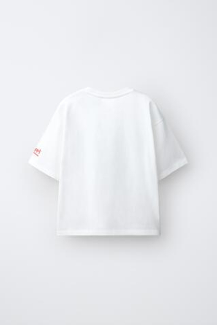 ZARA ФУТБОЛКА «ПЕППИ ДЛИННЫЙЧУЛОК» © ASTRID LINDGREN COMPANY, БЕЛЫЙ