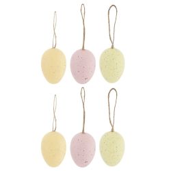 GAEM Набор из 6-ти изделий декоративных подвесных "Яйцо" (3,5*5,5), L13 W4 H17 см