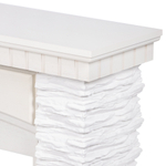 Портал Firelight Porto 25 камень белый, шпон беленый дуб