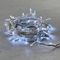 Гирлянда Нить 10 м., холодный белый с Мерцанием Белого Диода 220В, 75 LED, Провод Белый Каучук, IP65, LTC (LL75BLW-8-2W)