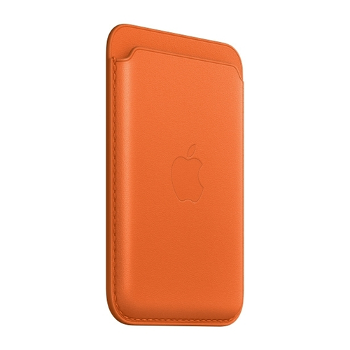 Кожаный чехол-бумажник с поддержкой MagSafe Apple Leather Wallet, Orange