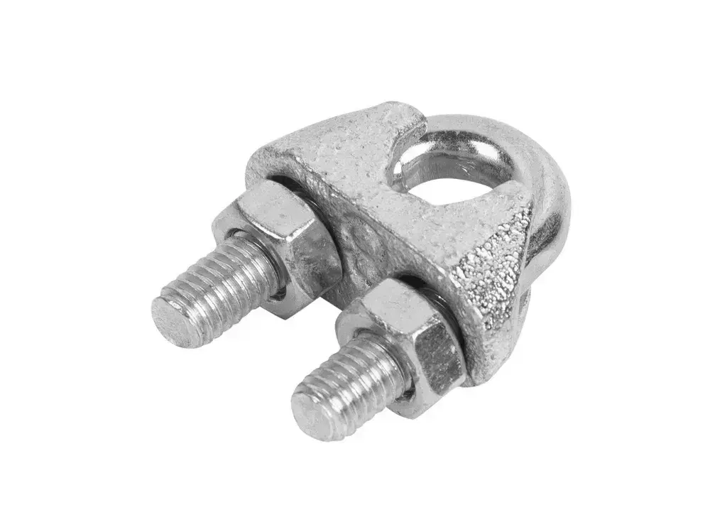 Зажим 3 мм для троса 10 шт, крепление для троса из оцинкованной стали