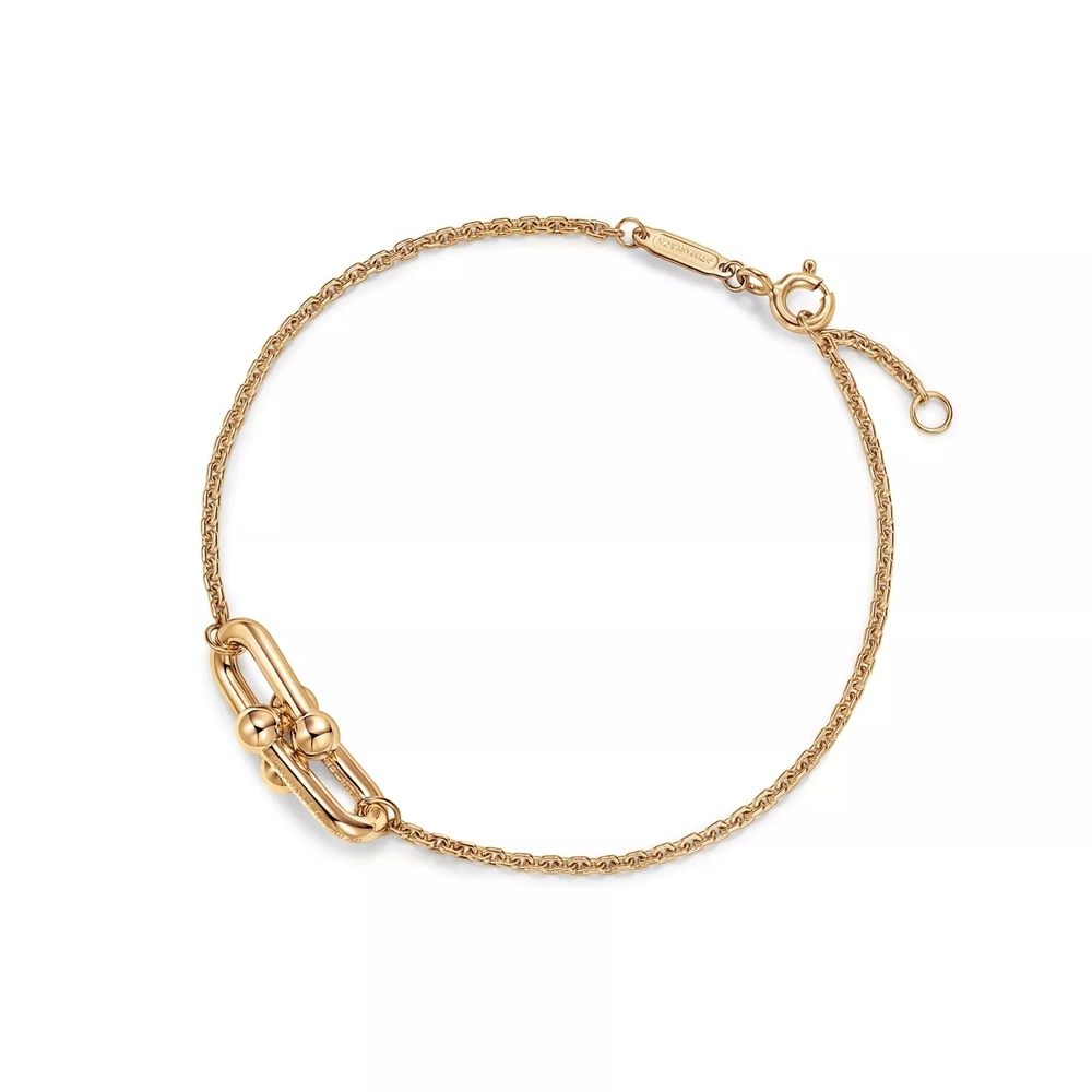 Браслет из жёлтого золота 18k,Tiffany ⚜️Hard Wear Double link