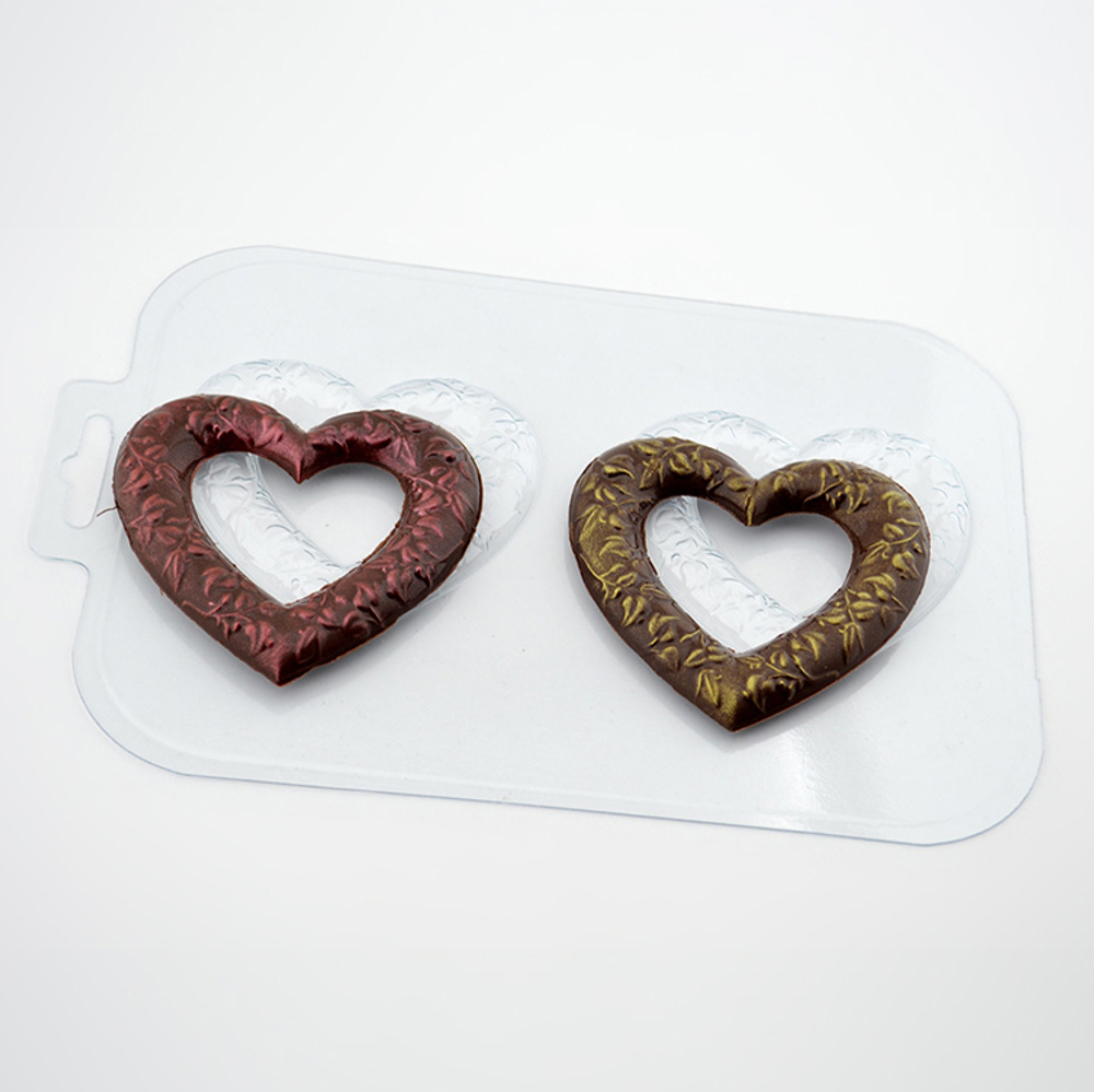 Форма для шоколада «Сердечные кольца»