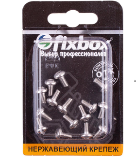 Винт нержавеющий с полукруглой головкой DIN 7985 М 4х 8 (15шт) 034460