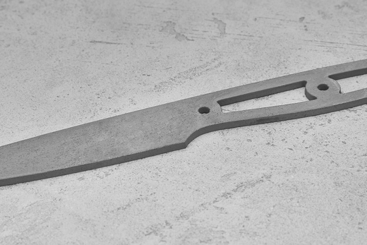 Заготовка для ножа, сталь VG-10 2,8мм. Модель "Аппарель НО100" с клинком 100мм, ТО 62-63HRC