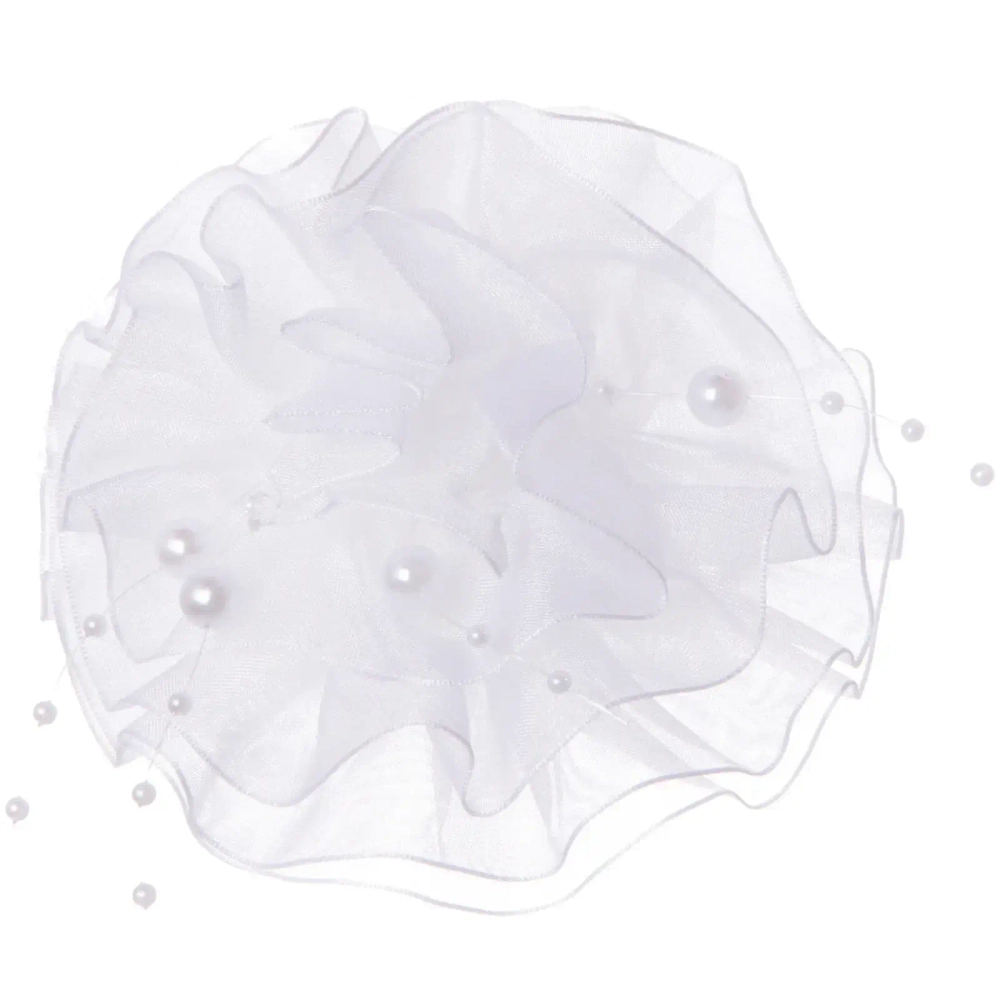 Бант для волос детский 1шт «Кокетка - Magic Girls Mina», цвет белый, d-10см