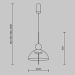 Подвесной светодиодный светильник Maytoni Bangkok MOD185PL-L6B3K4